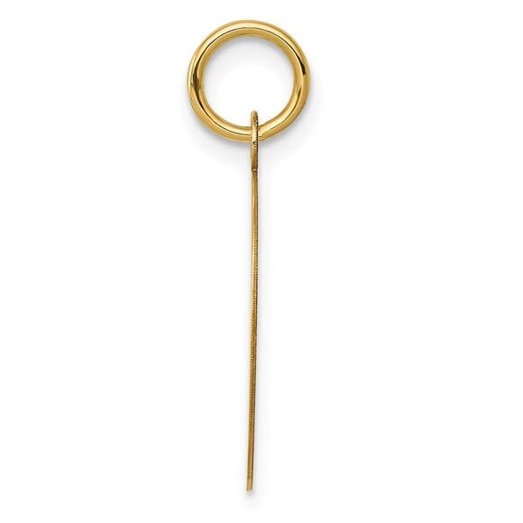 14k Yellow Gold Record Album Charm or Pendant, 16mm (5/8 inch)